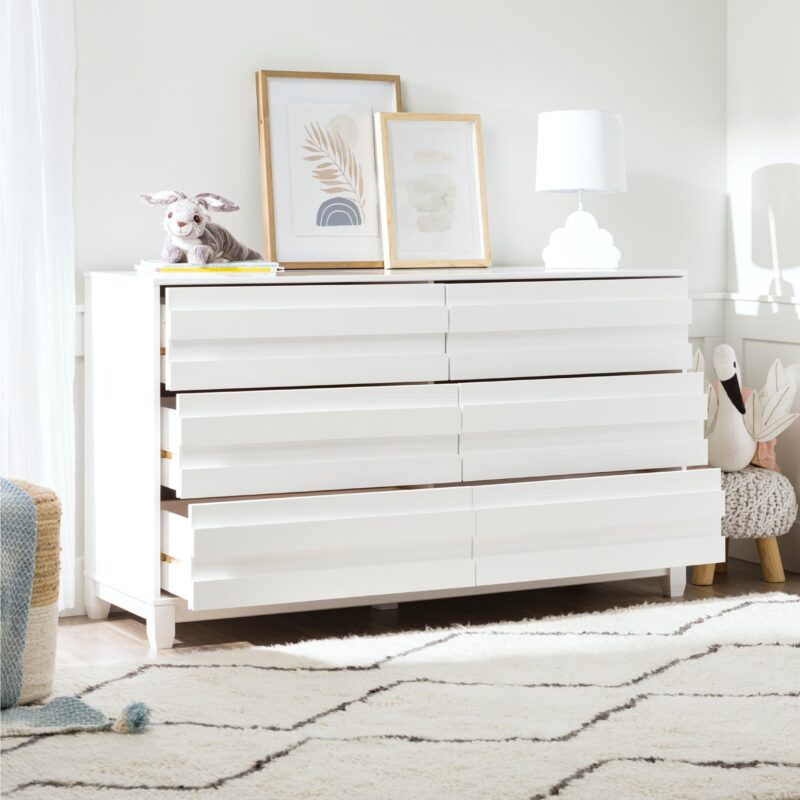 Priya 6-Drawer Solid Wood Dresser - Image 5