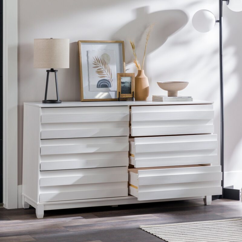 Priya 6-Drawer Solid Wood Dresser - Image 4