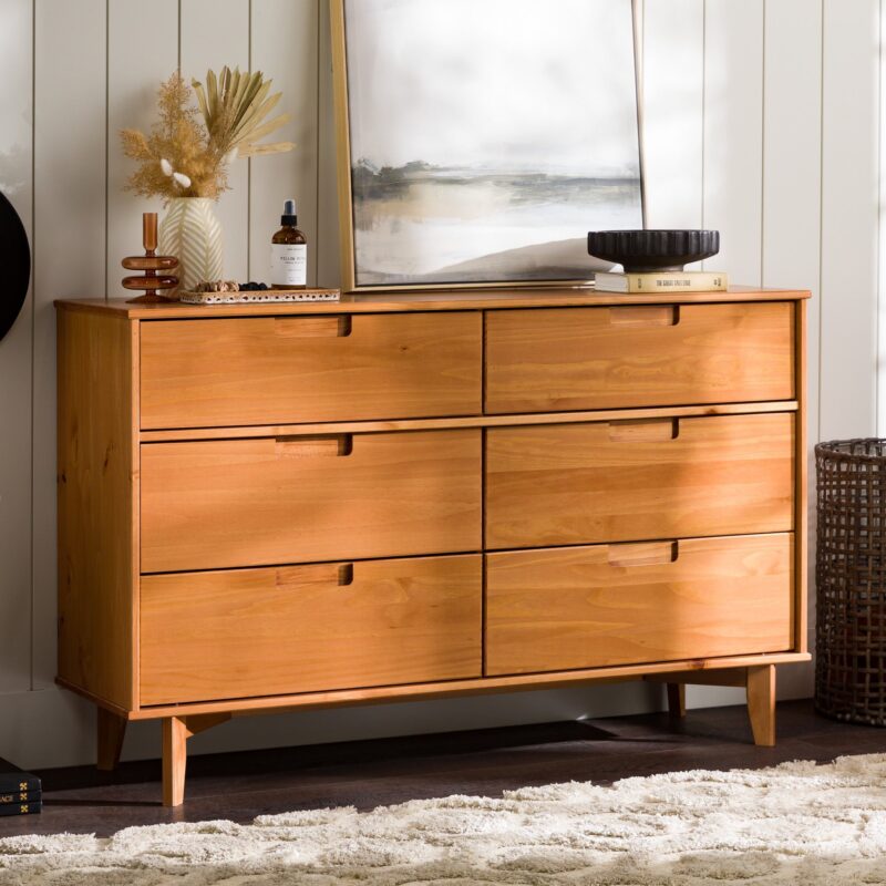 Sloane Mid Century Modern Solid Wood Dresser - Image 2
