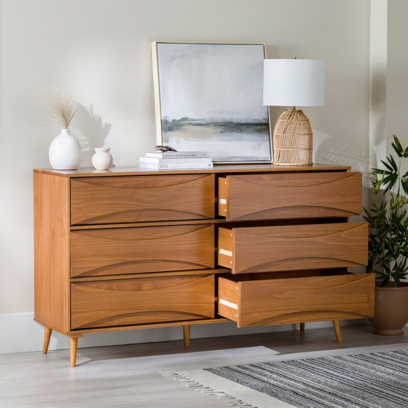 Atticus Solid Wood Mid-Century Modern Dresser - Image 9