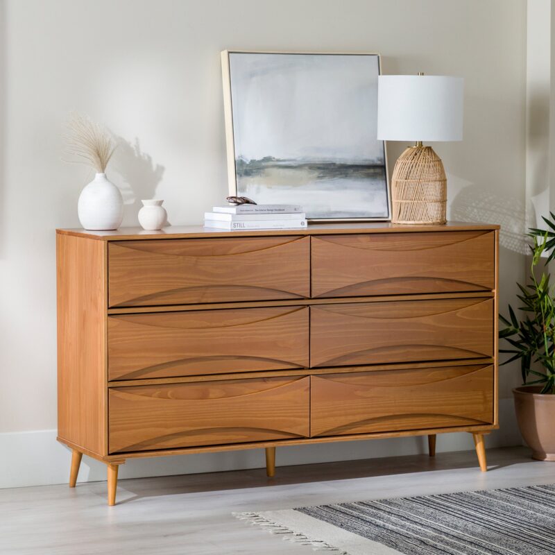 Atticus Solid Wood Mid-Century Modern Dresser - Image 7