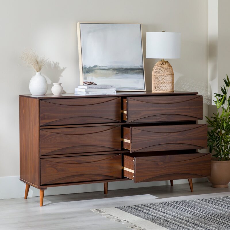 Atticus Solid Wood Mid-Century Modern Dresser - Image 4