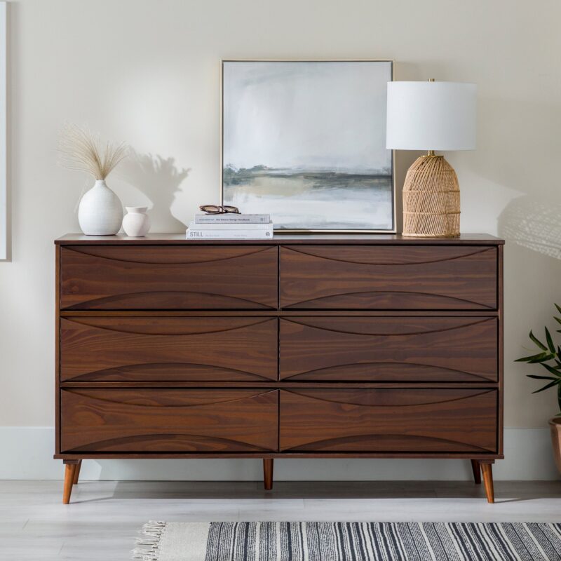 Atticus Solid Wood Mid-Century Modern Dresser - Image 2