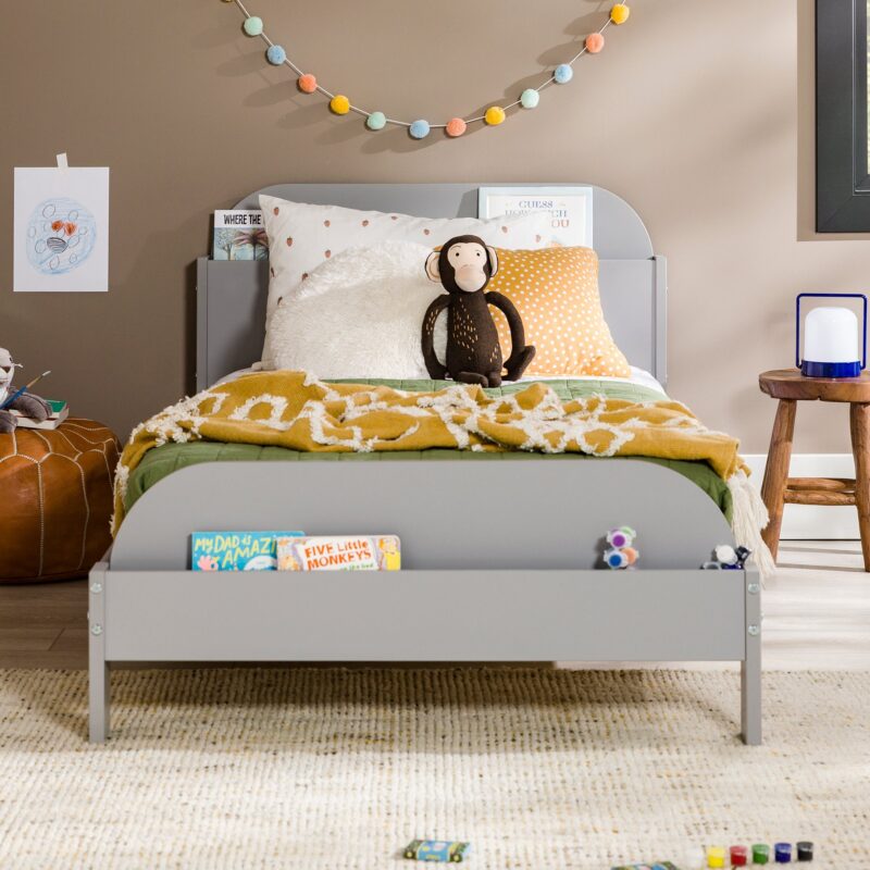 Solid Wood Twin Bookcase Bed - Image 3