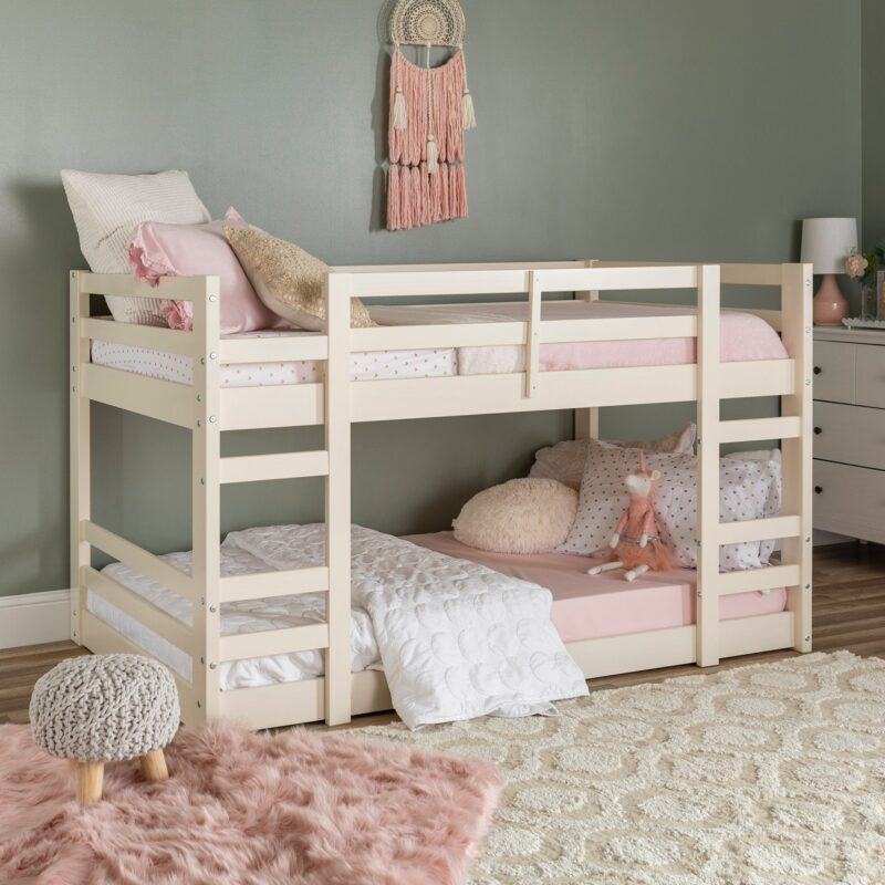 Cottage Classic Bunk Beds Jr. Twin Over Twin Solid Wood - Image 2