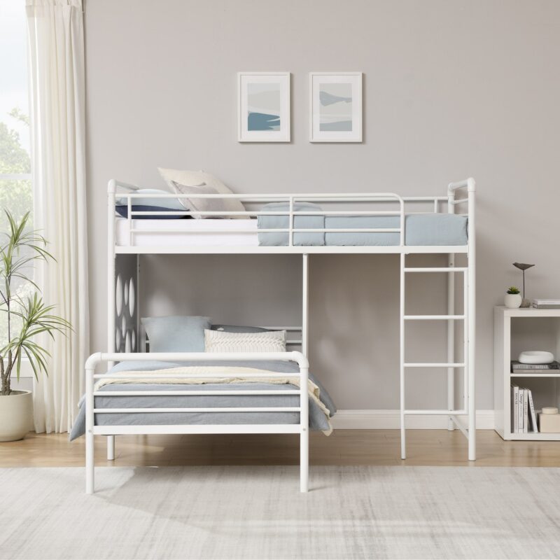 Devan 60" L-Shape Bunk Bed with Cut Out Panels - Image 8