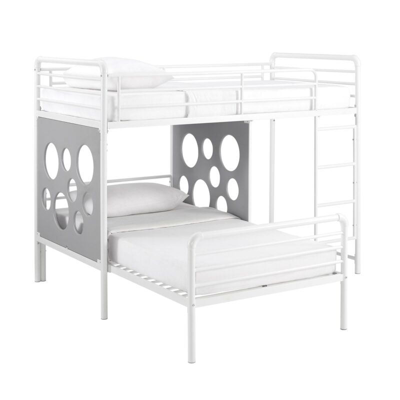 Devan 60" L-Shape Bunk Bed with Cut Out Panels - Image 9