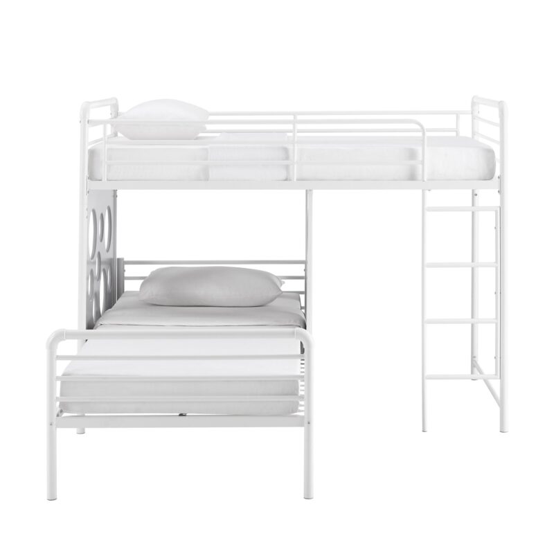 Devan 60" L-Shape Bunk Bed with Cut Out Panels - Image 10
