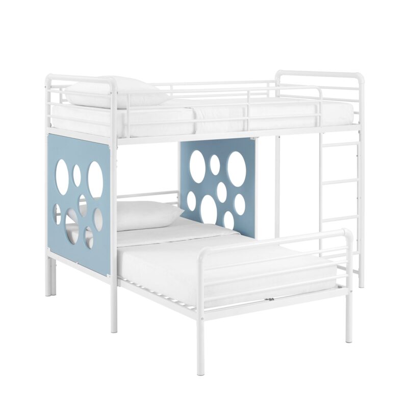 Devan 60" L-Shape Bunk Bed with Cut Out Panels - Image 4