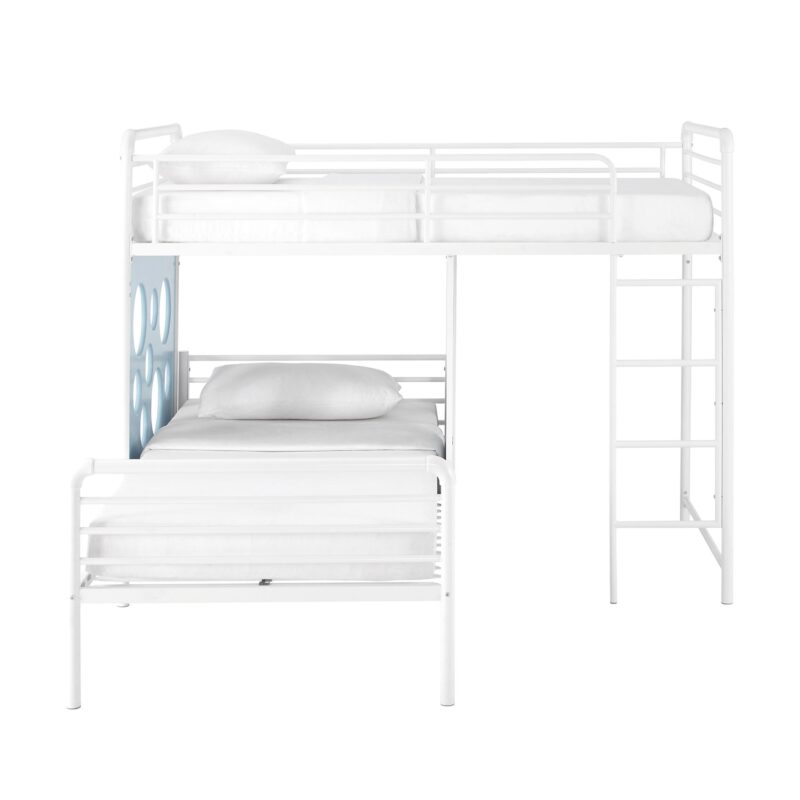 Devan 60" L-Shape Bunk Bed with Cut Out Panels - Image 5