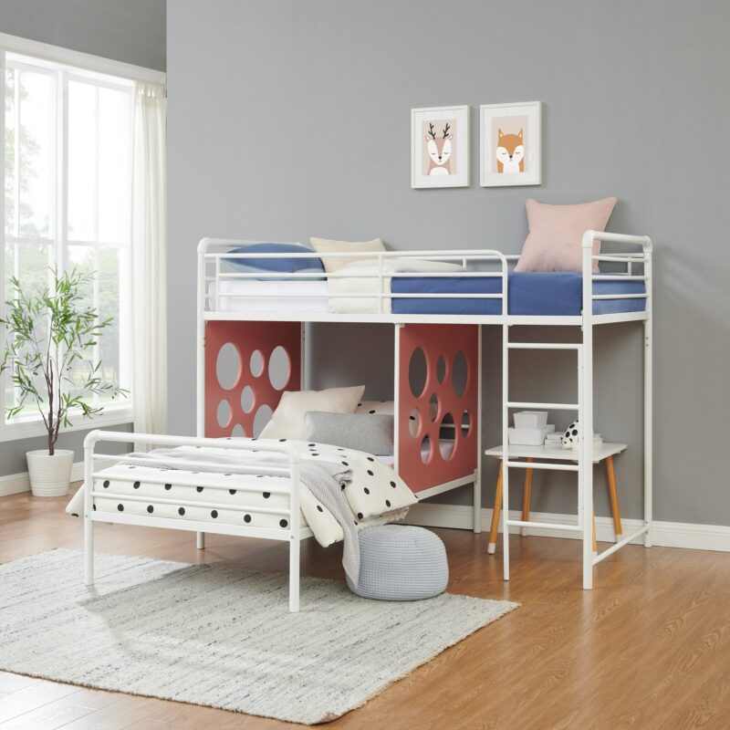 Devan 60" L-Shape Bunk Bed with Cut Out Panels - Image 13