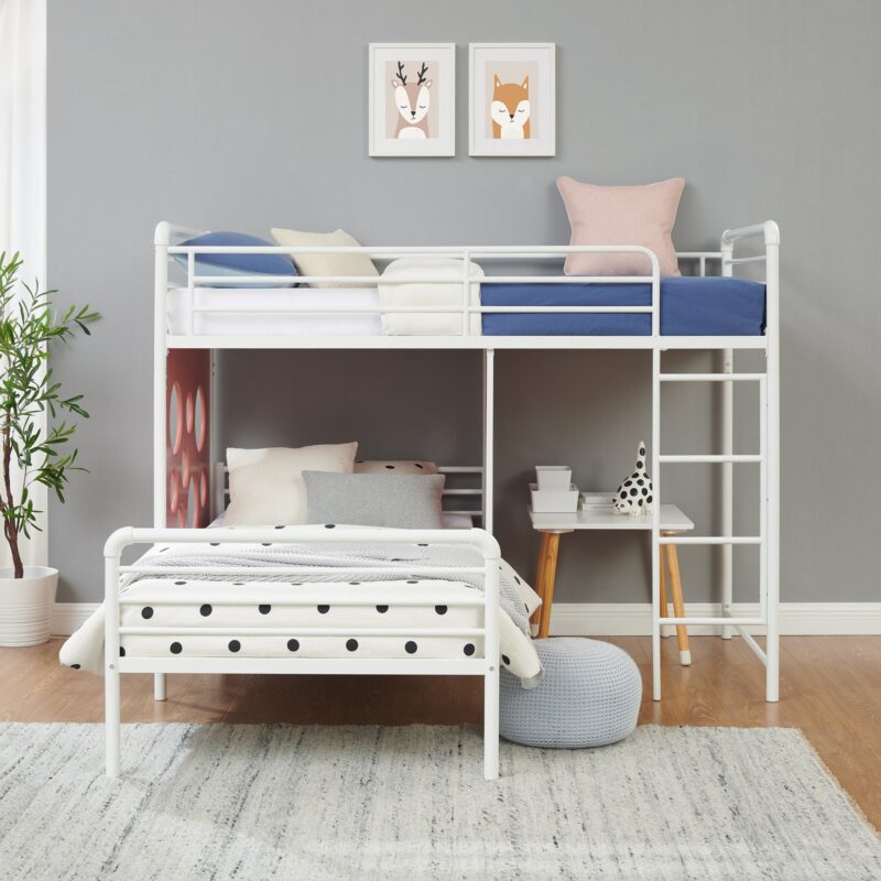 Devan 60" L-Shape Bunk Bed with Cut Out Panels - Image 14