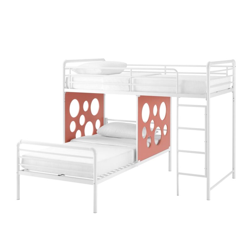 Devan 60" L-Shape Bunk Bed with Cut Out Panels - Image 16