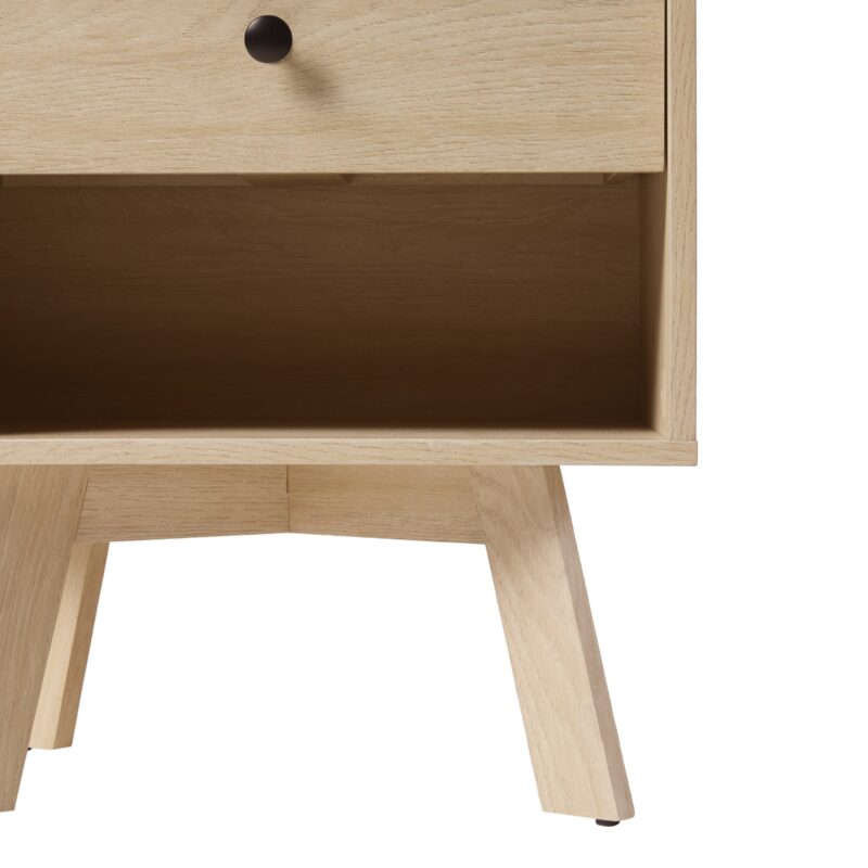 Mid-Century Frans Modern 1-Drawer Nightstand - Image 9