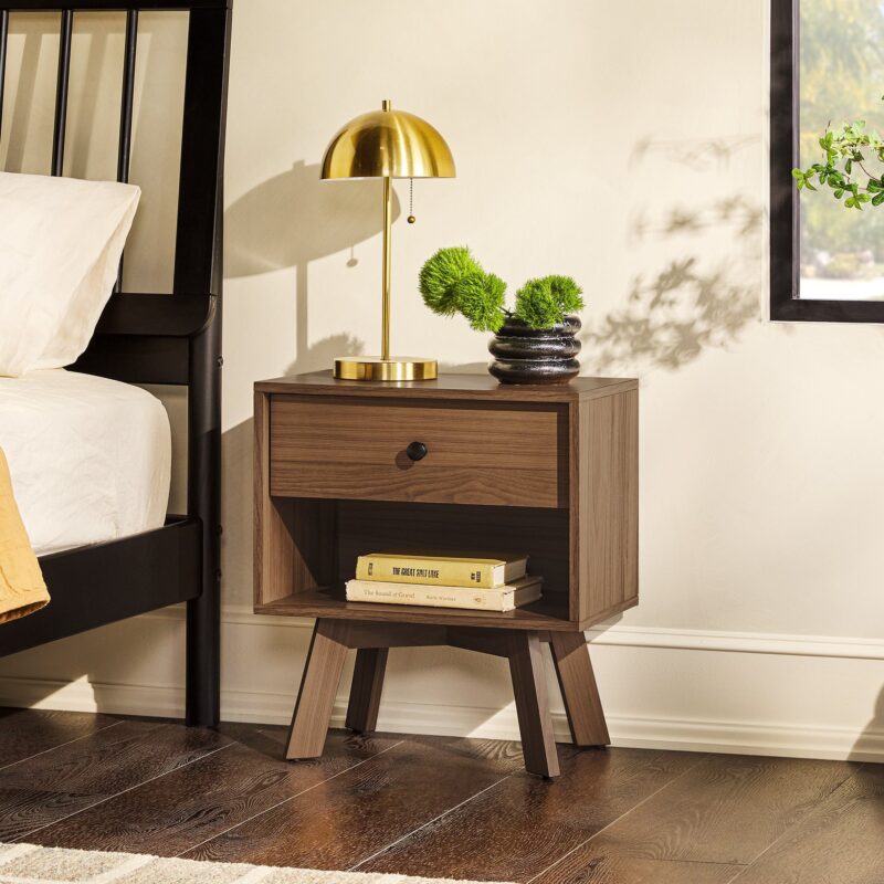 Mid-Century Frans Modern 1-Drawer Nightstand - Image 11