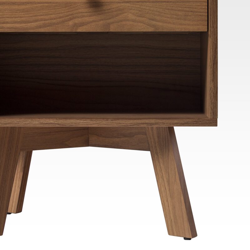 Mid-Century Frans Modern 1-Drawer Nightstand - Image 16