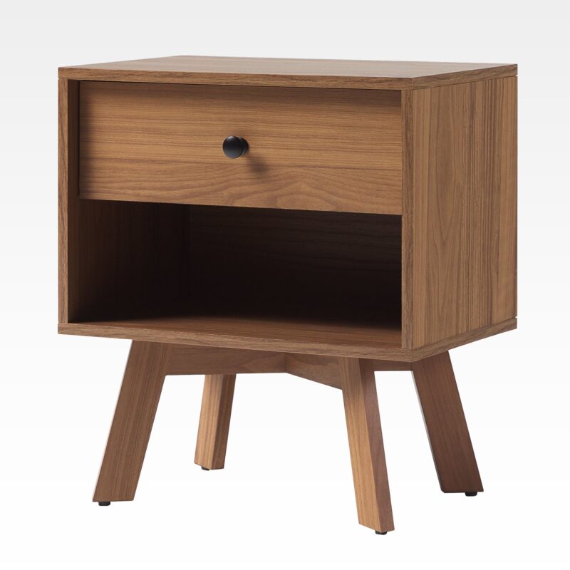 Mid-Century Frans Modern 1-Drawer Nightstand - Image 13