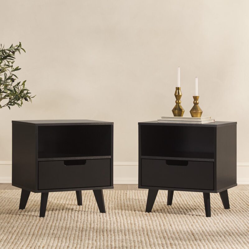 Sloane Hans Mid-Century Modern Angle-Leg Nightstand - Image 19