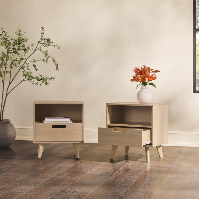 Sloane Hans Mid-Century Modern Angle-Leg Nightstand - Image 22