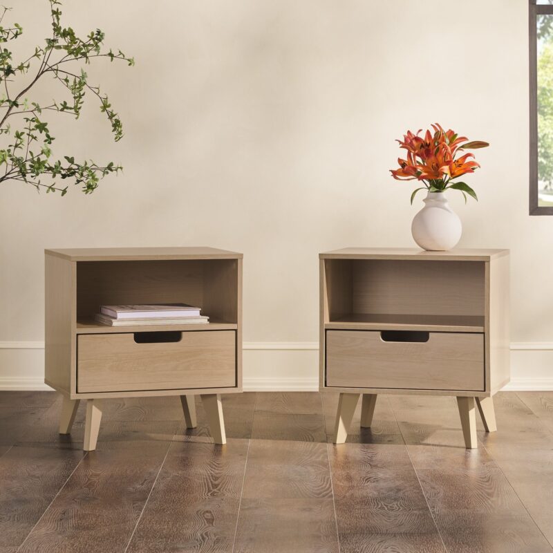 Sloane Hans Mid-Century Modern Angle-Leg Nightstand - Image 21
