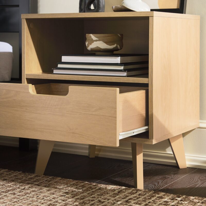 Sloane Hans Mid-Century Modern Angle-Leg Nightstand - Image 12