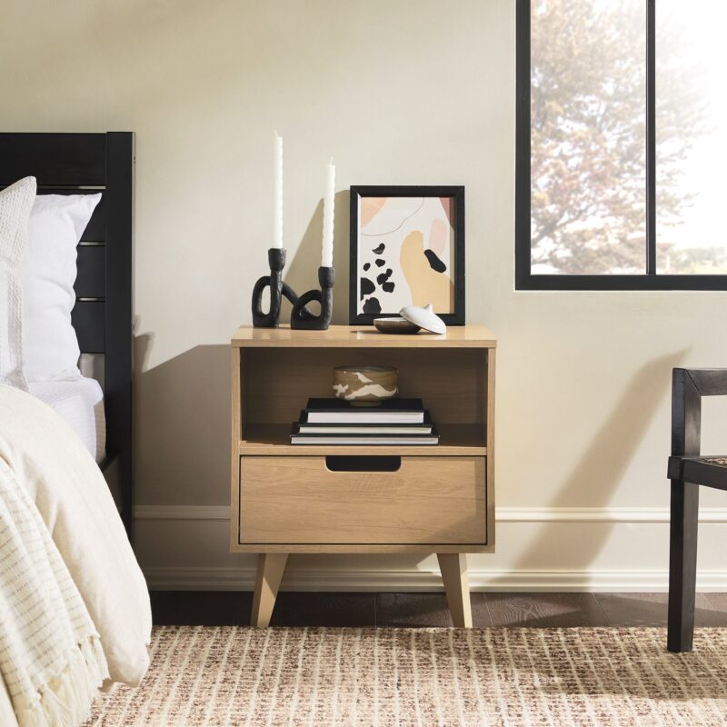 Sloane Hans Mid-Century Modern Angle-Leg Nightstand - Image 13