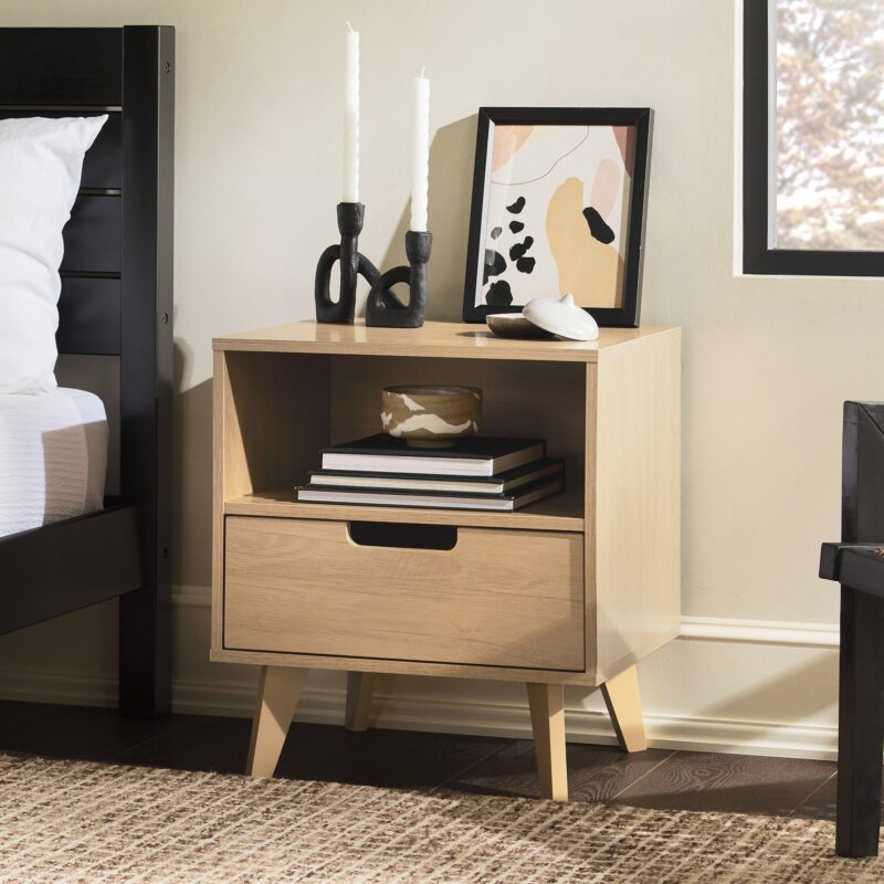 Sloane Hans Mid-Century Modern Angle-Leg Nightstand - Image 11