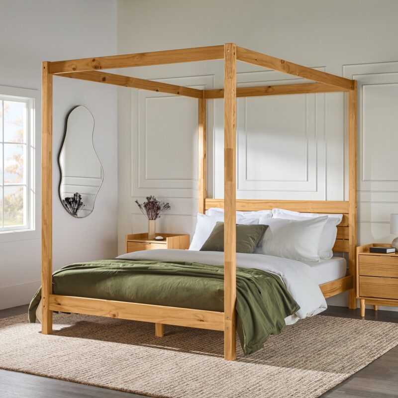 Isla Solid Wood Canopy Bedframe Collection - Image 5
