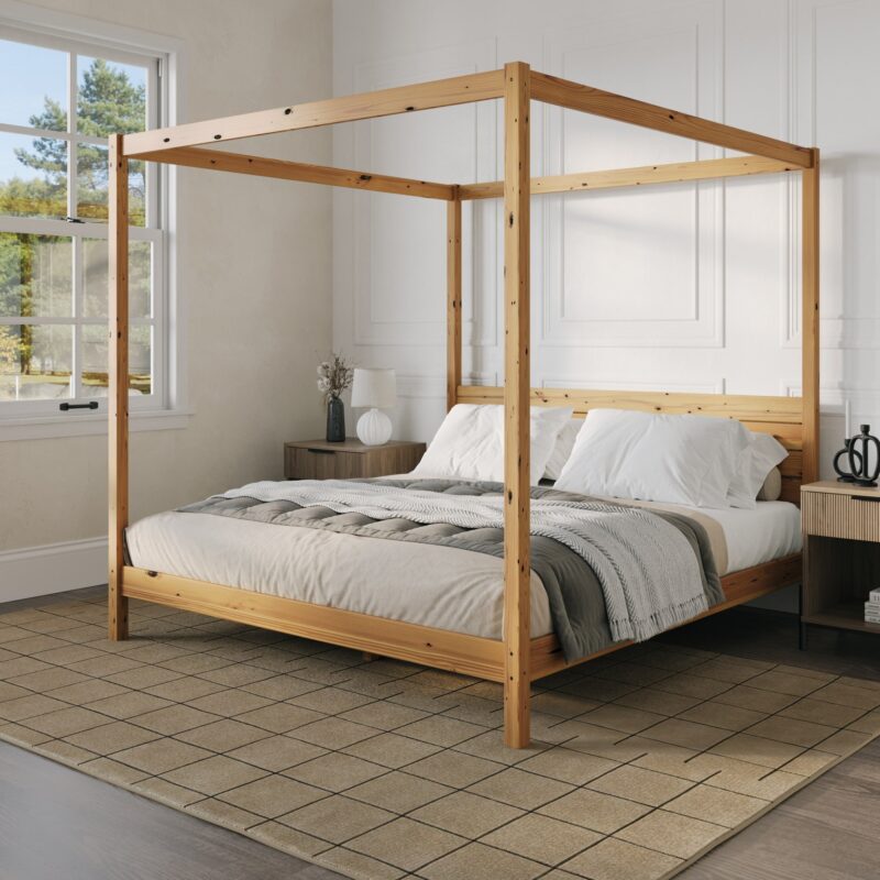 Isla Solid Wood Canopy Bedframe Collection - Image 2