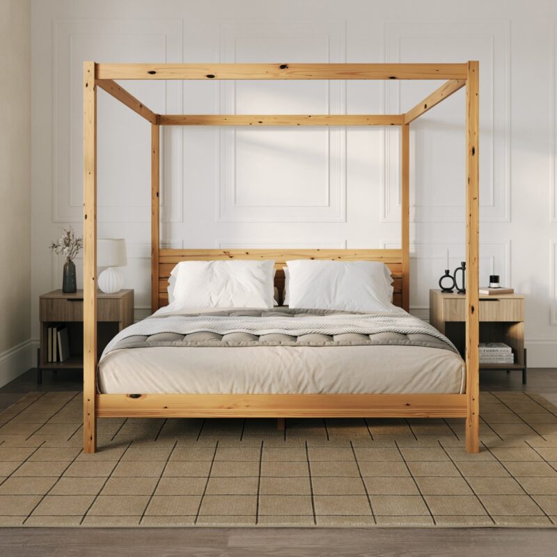Isla Solid Wood Canopy Bedframe Collection - Image 13