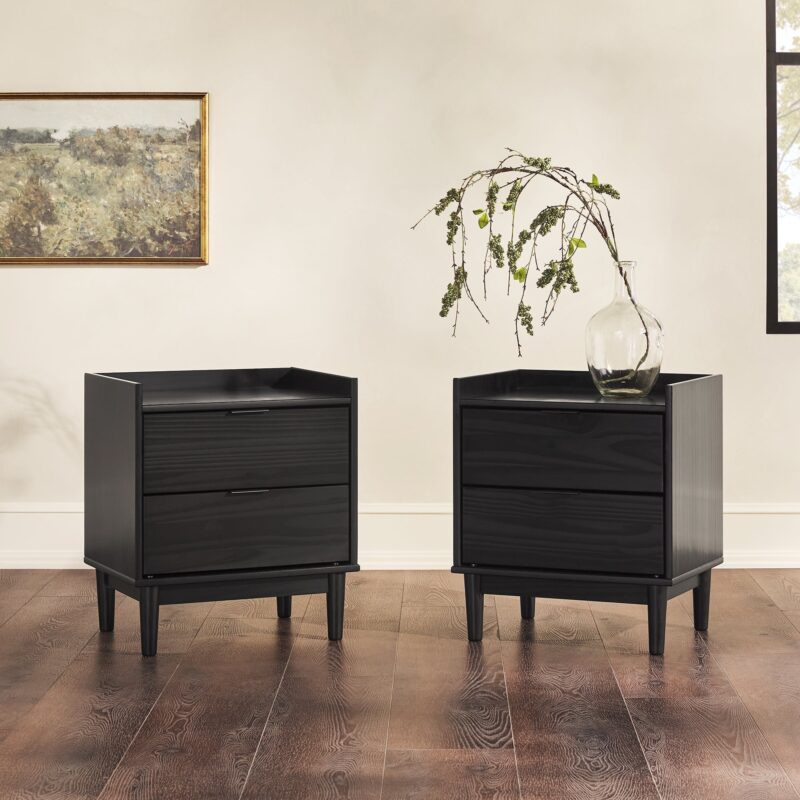 Lee Mid-Century Modern Wood Nightstand - Image 12