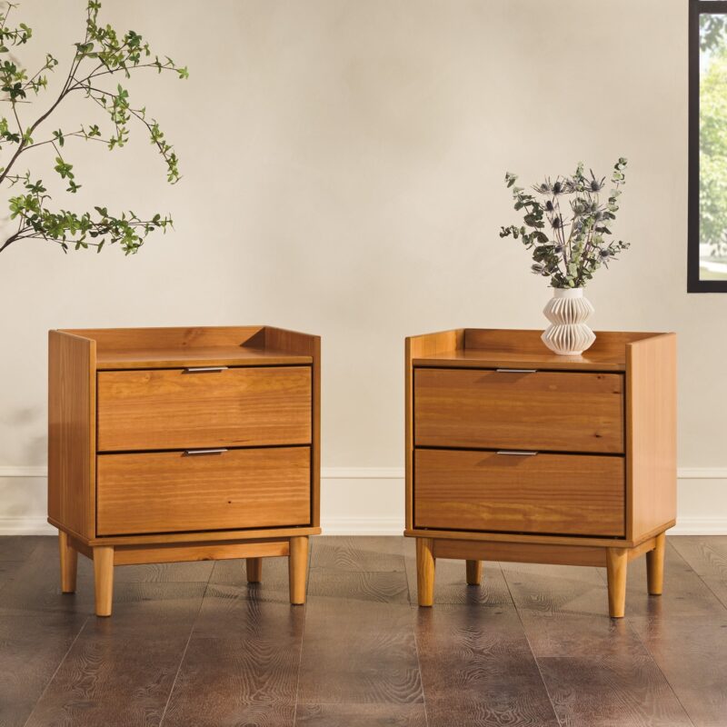 Lee Mid-Century Modern Wood Nightstand - Image 10