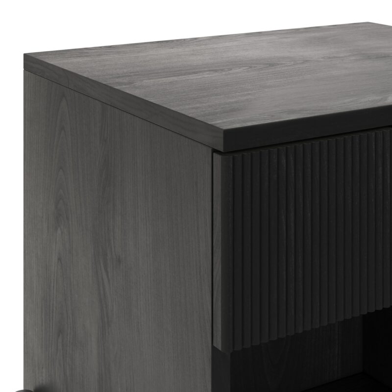 Paris Modern Scandinavian Reeded Nightstand - Image 31