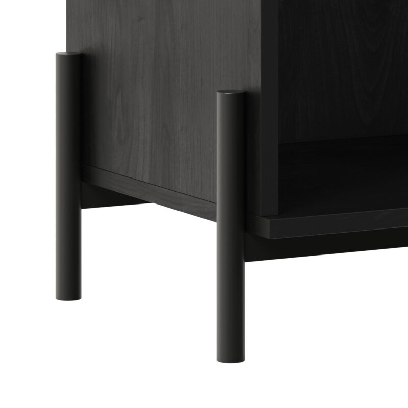 Paris Modern Scandinavian Reeded Nightstand - Image 32
