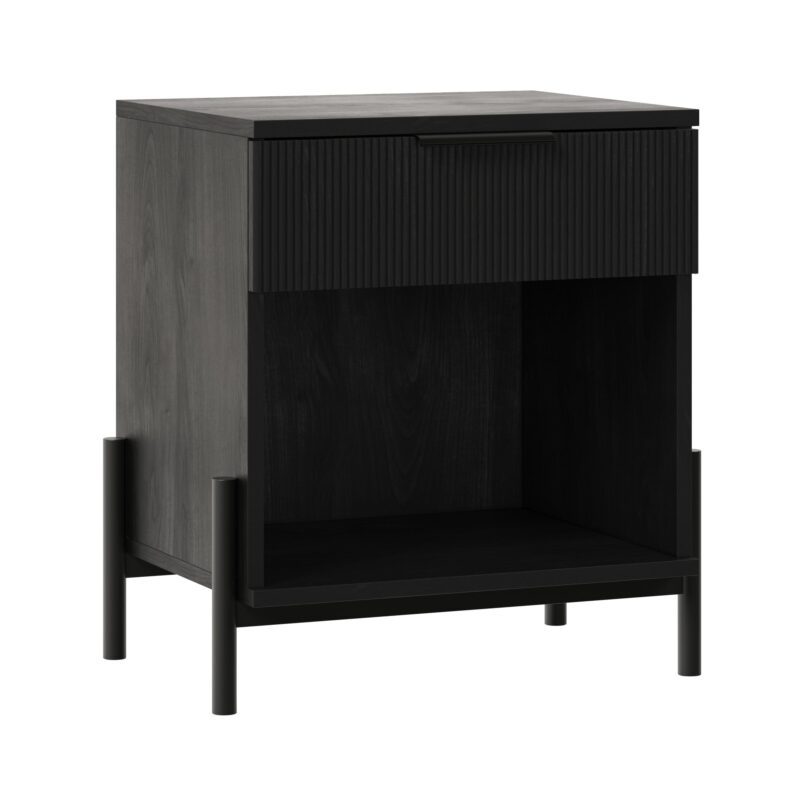 Paris Modern Scandinavian Reeded Nightstand - Image 25