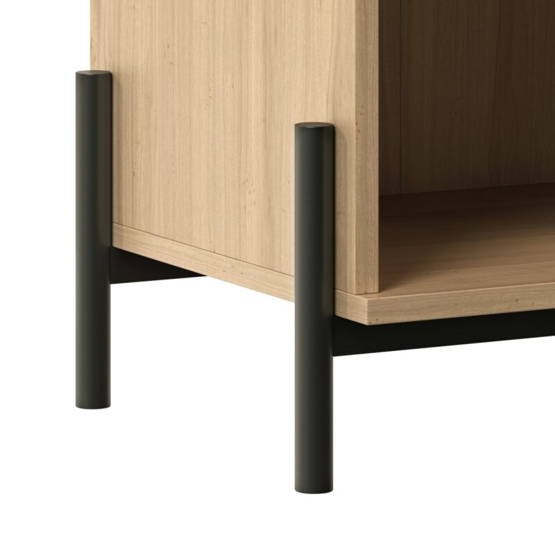 Paris Modern Scandinavian Reeded Nightstand - Image 8