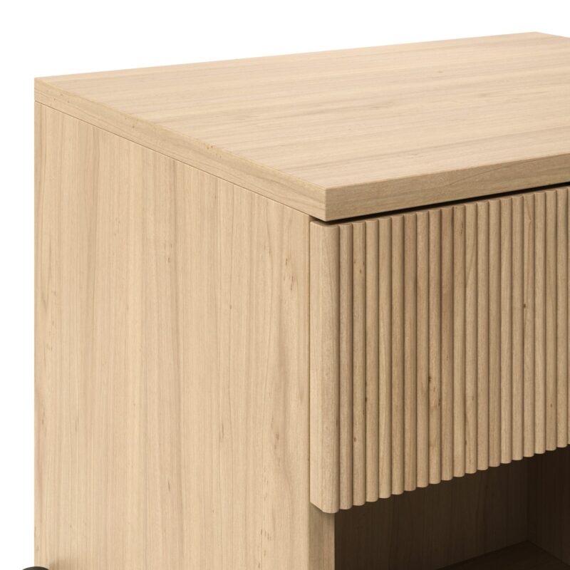 Paris Modern Scandinavian Reeded Nightstand - Image 9
