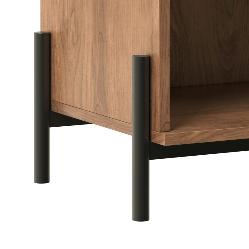 Paris Modern Scandinavian Reeded Nightstand - Image 17