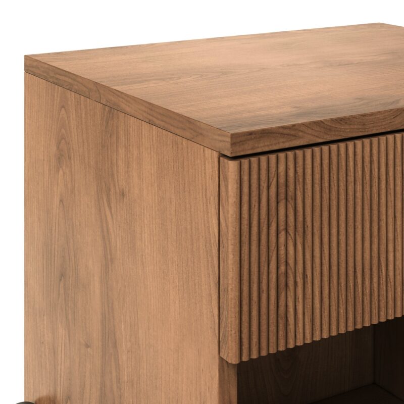 Paris Modern Scandinavian Reeded Nightstand - Image 18