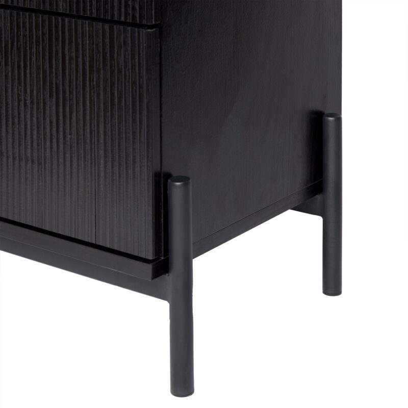 Paris Modern Scandinavian Reeded Dresser - Image 17