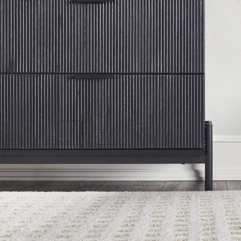Paris Modern Scandinavian Reeded Dresser - Image 13