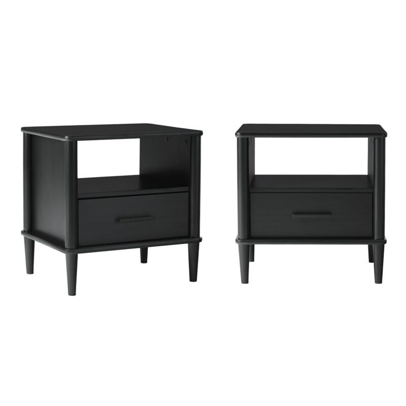 Walker Edison Spindle Transitional 1-Drawer Nightstand - Image 23