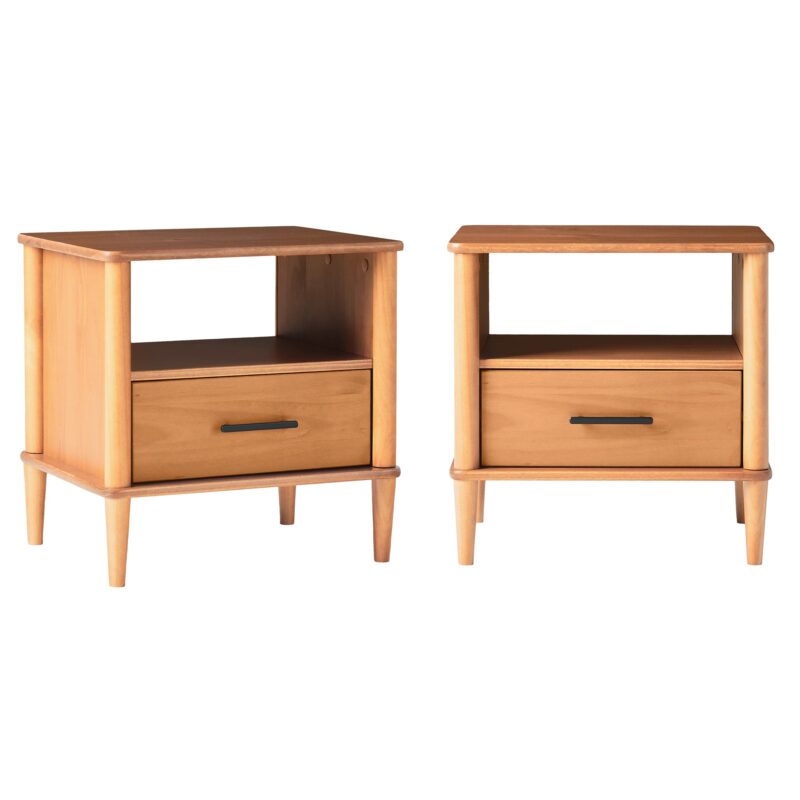 Walker Edison Spindle Transitional 1-Drawer Nightstand - Image 19