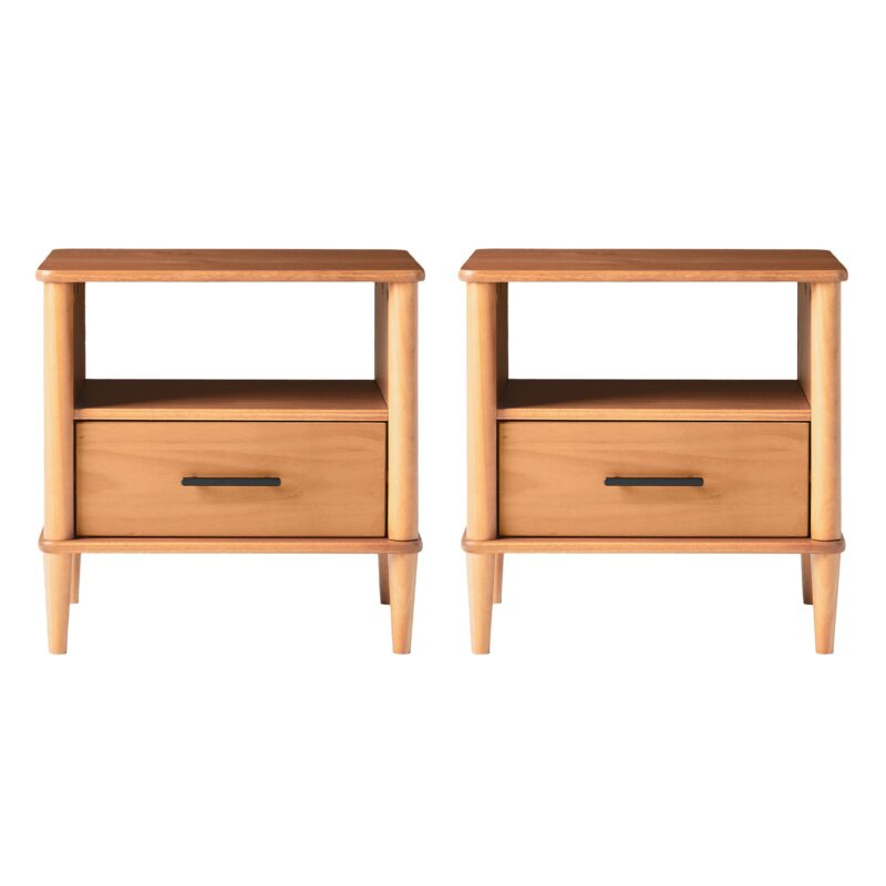 Walker Edison Spindle Transitional 1-Drawer Nightstand - Image 20