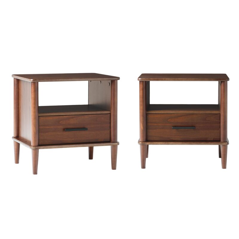 Walker Edison Spindle Transitional 1-Drawer Nightstand - Image 21