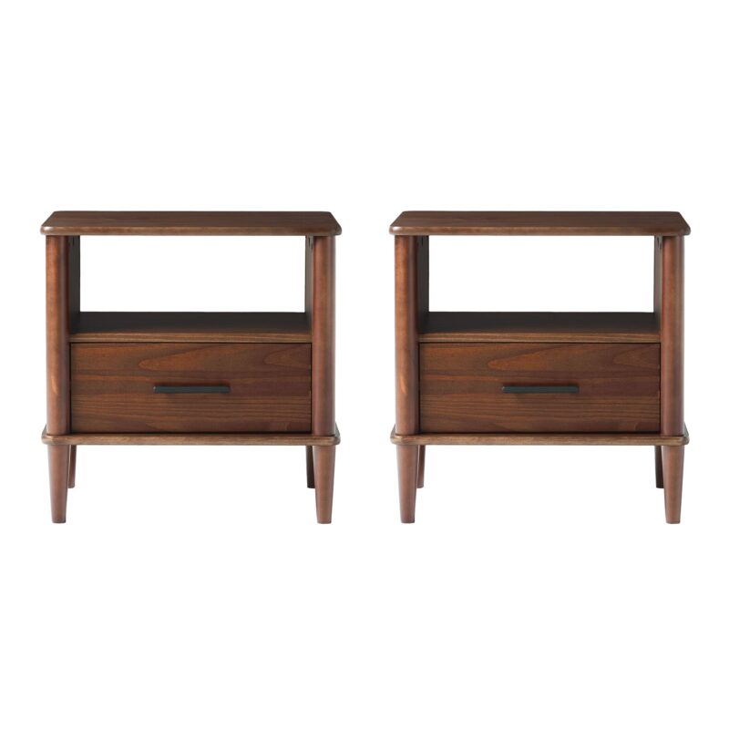 Walker Edison Spindle Transitional 1-Drawer Nightstand - Image 22