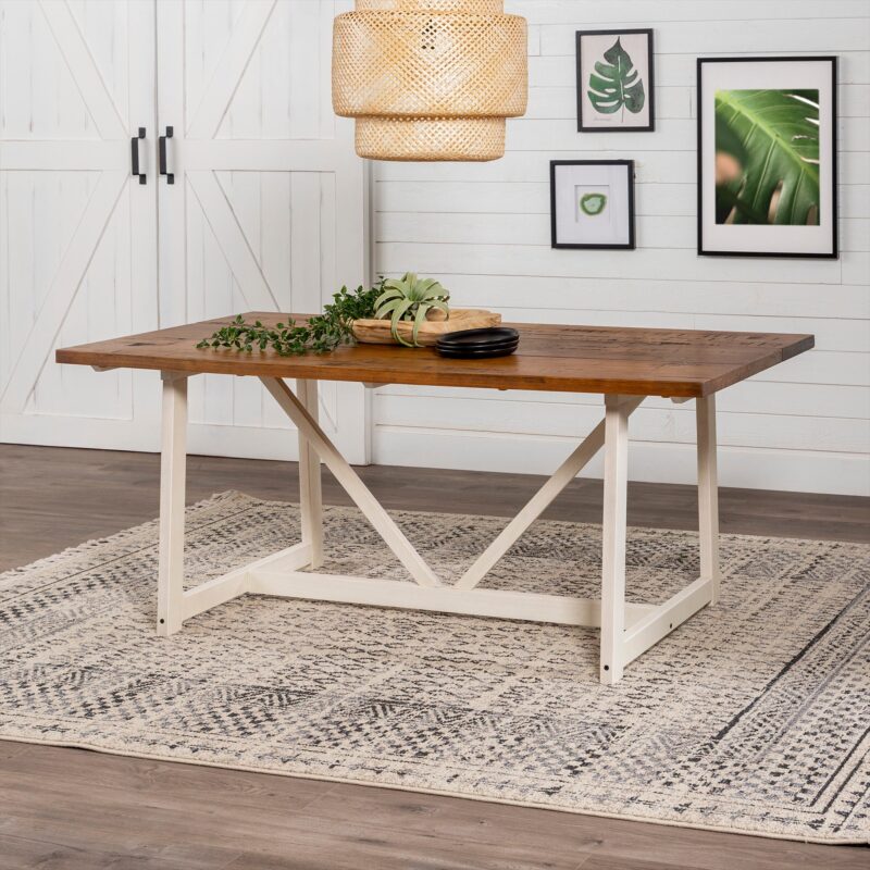 Brennan Solid Wood Trestle Dining Table - Image 2