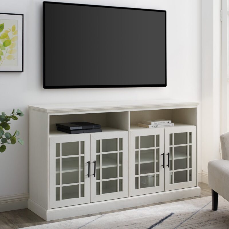 Hazel Glass 4 Door TV Stand - Image 7