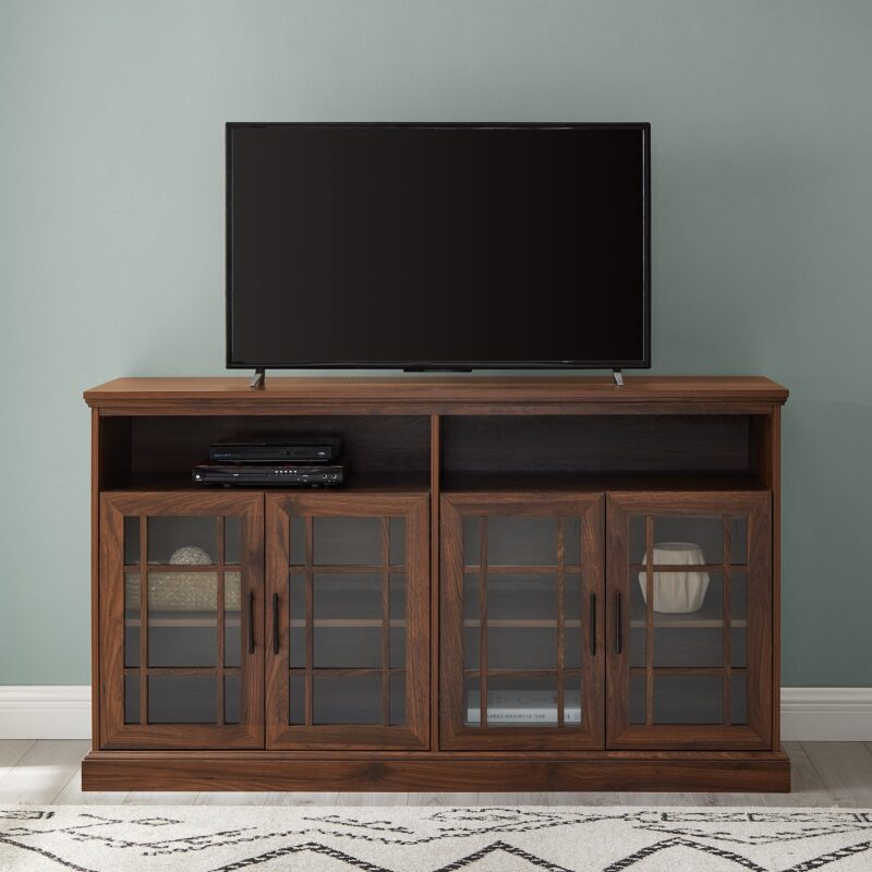 Hazel Glass 4 Door TV Stand - Image 9