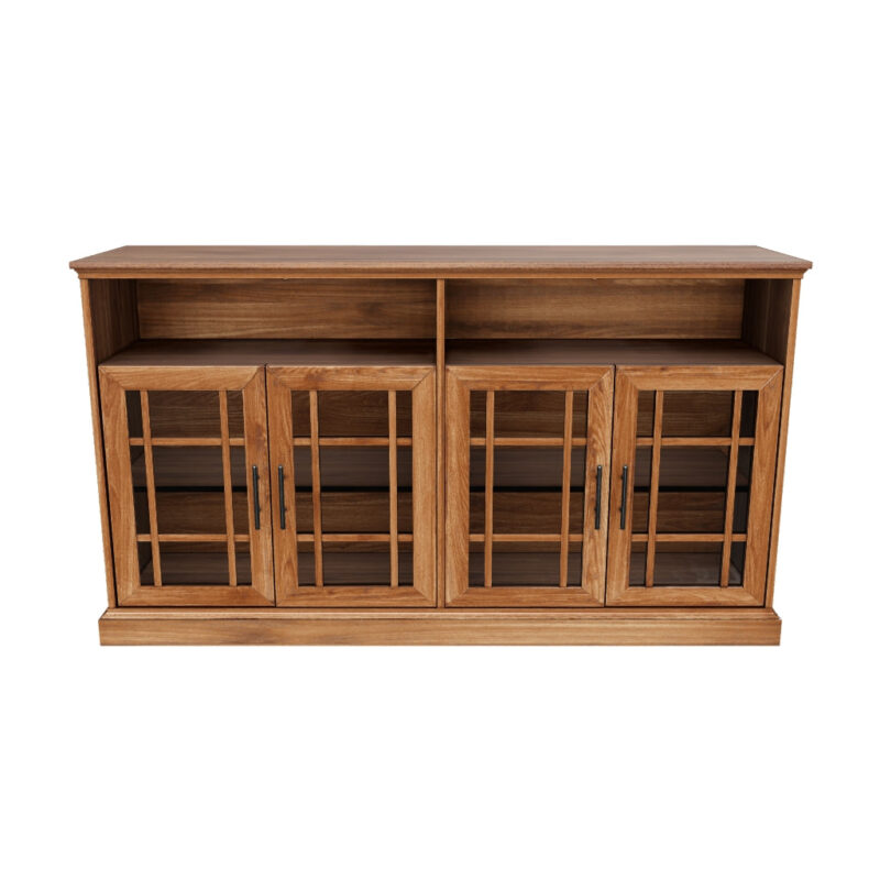 Hazel Glass 4 Door TV Stand - Image 13